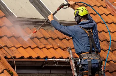 Démoussage et hydrofuge de toiture à Druillat